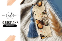 Watercolor Butterfly Illustration with Orange and Black Product Image 1