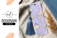 Artistic Floral Design Delicate Pastel Colors Bookmark Png Product Image 1