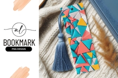Colorful Triangles Modern Abstract Background Bookmark Png Product Image 1