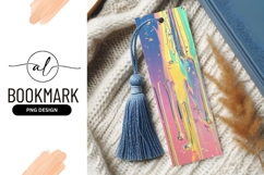 Abstract Colorful Drips and Droplets on a Pink Blue Product Image 1