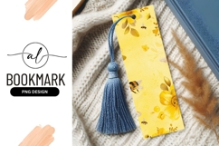 Yellow Flowers and Bees Watercolor Illustration Bookmark Product Image 1