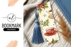 Floral Tea Cup and Teapot Illustration Leaves Flowers Product Image 1