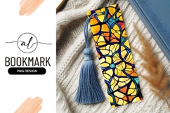 Abstract Stained Glass Pattern Vibrant Colors Bookmark Png Product Image 1
