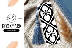 Abstract Black And White Seamless Bookmark Png Product Image 1