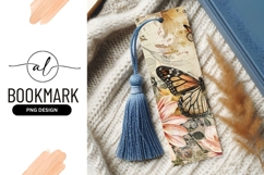Monarch butterfly illustration with flowers and vintage map Product Image 1