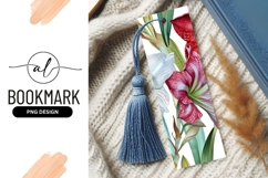 Watercolor Floral Bookmark Png Design Template Product Image 1