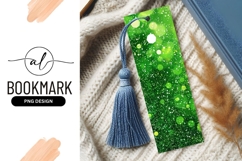 Green sparkle bookmark png design Product Image 1