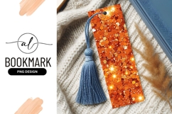 Sparkling orange bookmark png design Product Image 1