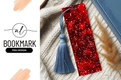 Vibrant red sparkle bookmark png design Product Image 1