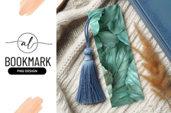 Teal leaves bookmark png design Product Image 1