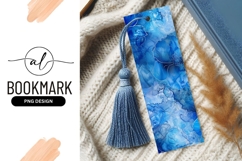 Blue floral bookmark png design Product Image 1