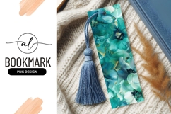 Elegant blue floral bookmark png design Product Image 1