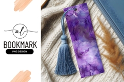 Purple abstract floral bookmark png design Product Image 1