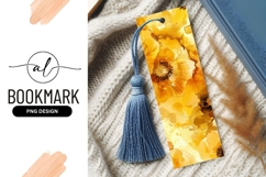Golden floral bookmark png design Product Image 1