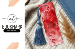 Abstract red splash bookmark png design Product Image 1