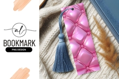 Pink Quilted Pattern Luxurious Texture Background Bookmark Product Image 1