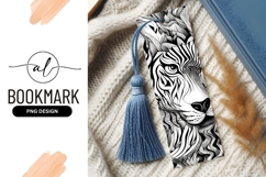 Abstract Striped Tiger Black And White Portrait Product Image 1