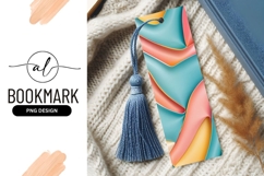 Pastel Waves Textured Background Bookmark Png Product Image 1