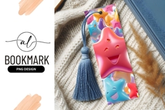 Smiling Stars Bookmark Png With Tassel Product Image 1