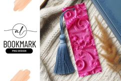 Pink Floral Ornamental Bookmark Png Background Product Image 1