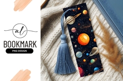 Cartoon Planets In Space Bookmark Png Product Image 1