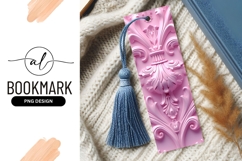 Pink Floral Ornament Bookmark Png Texture Product Image 1