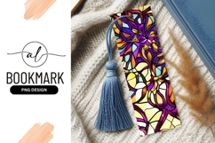 Artistic Floral Bookmark Png With Tassel Design Product Image 1