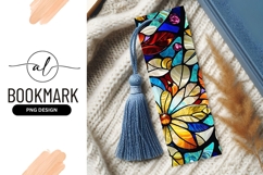 Colorful Stained Glass Flower Design Texture Product Image 1