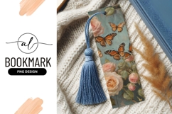 Monarch Butterflies Among Roses Oil Painting Style Product Image 1