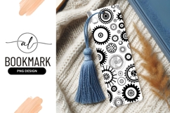 Gear Collection Black And White Bookmark Png Product Image 1