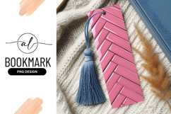 Pink Bookmark Tassel On Knit Blanket Product Image 1