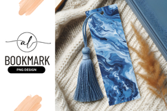 Abstract blue marble pattern with flowing swirls and texture Product Image 1