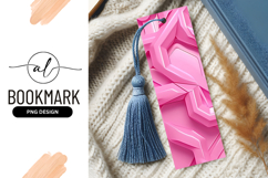 Abstract Pink Geometric Shapes with White Highlights Product Image 1
