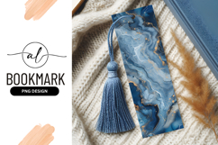Abstract Blue and Gold Fluid Art with White Veins and Gold Product Image 1