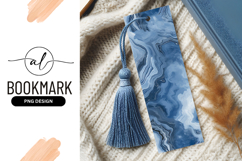 Abstract Blue and White Swirls Liquid Marble Texture Product Image 1