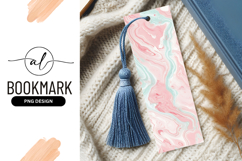 Pink and Teal Swirled Marble Texture Background image Product Image 1