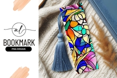 Colorful Stained Glass Bookmark Png Design Product Image 1