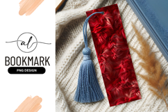 Abstract Red Flowing Fabric Digital Illustration Product Image 1
