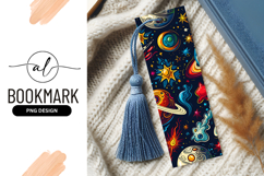 Cartoon Space Planets And Stars Background Bookmark Product Image 1