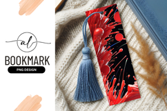 Abstract Red Paint Splashes On Black Background Product Image 1