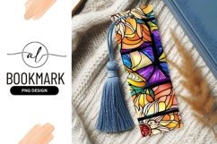 Stained Glass Bookmark Png With Blue Tassel Product Image 1
