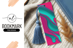Pink And Teal Abstract Fluid Art Product Image 1