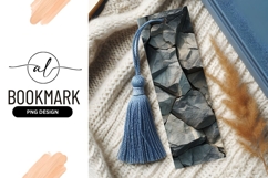 Stylish Bookmark Png With Tassel And Stone Texture Product Image 1