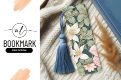 Elegant Floral Artwork White Pink Flowers Leaves Product Image 1