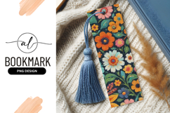 Floral Bloom Art Dark Background Bookmark Png Product Image 1
