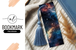 Galaxy Bookmark Design Png On Knitted Blanket Product Image 1