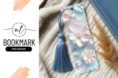 Pastel Floral Illustration with White Pink and Blue Flowers Product Image 1