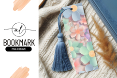 Pastel Paper Flowers Illustration with Yellow Centers Product Image 1