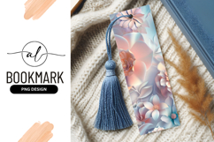 Pastel Floral Illustration with Pink Peach and Blue Flowers Product Image 1