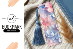 Pastel Floral Composition with Pink Blue and White Flowers Product Image 1